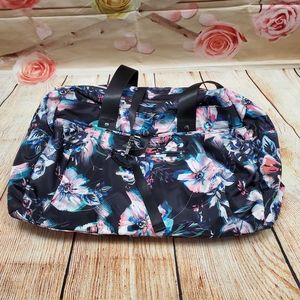 Fabletics Floral Black Gym Tote Bag